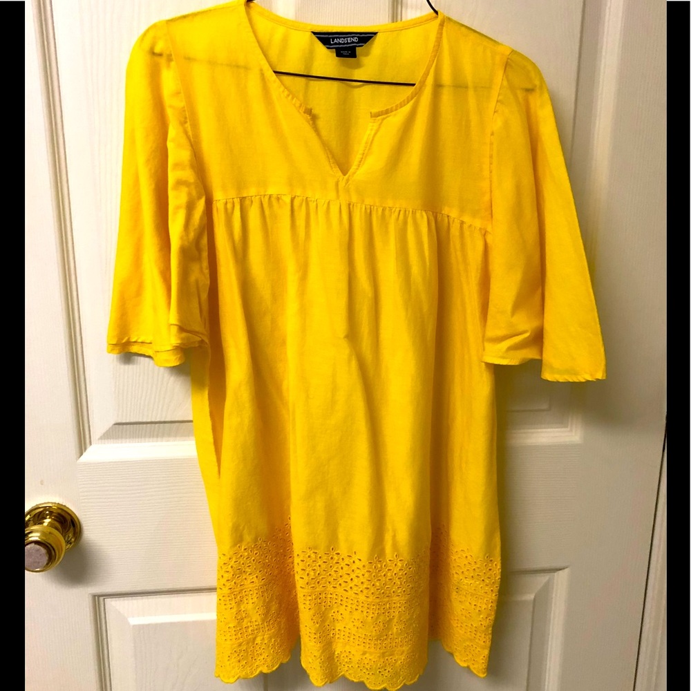 Girls Lands’ End Eyelet Coverup Dress